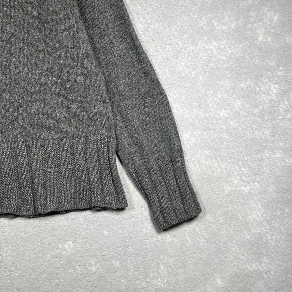 John Varvatos Sweater Mens Large Gray Wool Cashmere Blend Pullover Italy Made - Picture 5 of 12